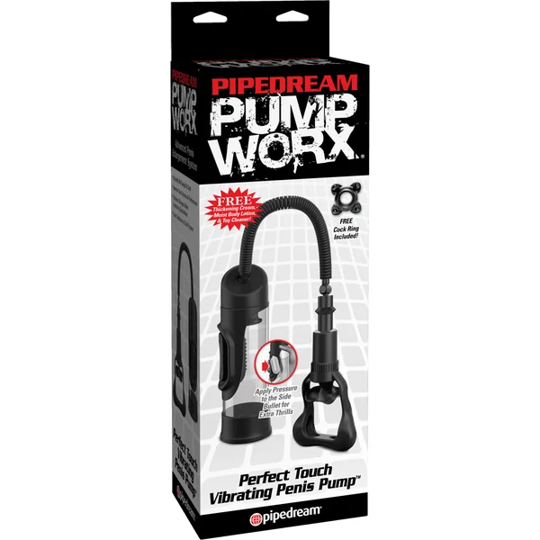 Pipedream Pump Worx Perfect Touch Vibrating Penis Pump