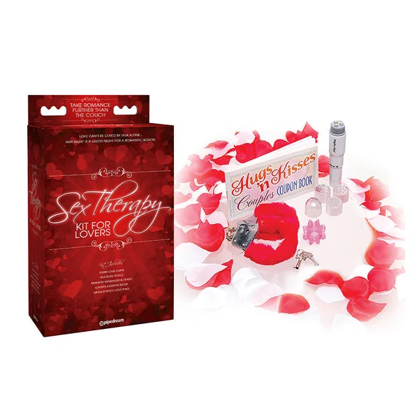Pipedream Sex Therapy 5-Piece Kit For Lovers Red