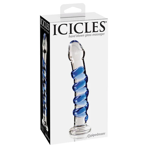 Pipedream-Icicles-#5- Elegant Glass Dildo