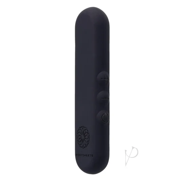 Pivot Flat Rechargeable Silicone Bullet - Black