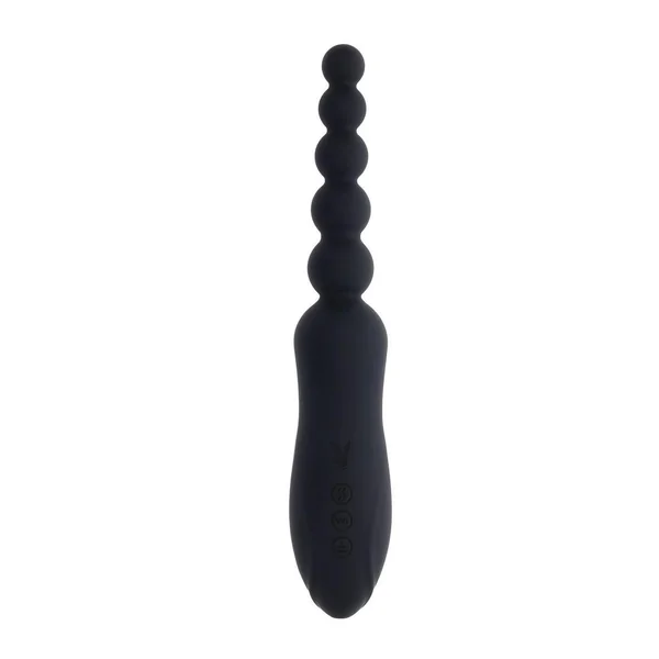 Playboy Let it Bead Rechargeable Silicone Anal Beads – Black