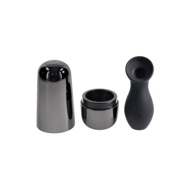Playboy The Jet Set Sucking Rechargeable Silicone Clitoral Stimulator – Black