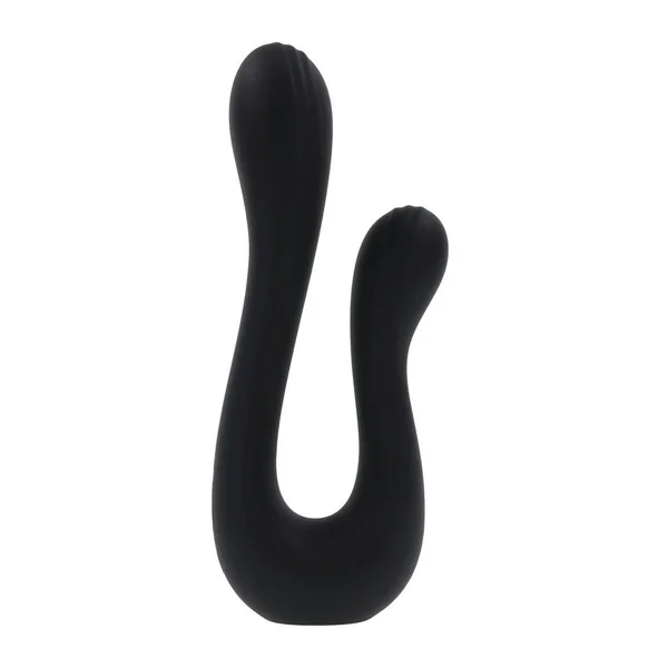 Playboy The Swan Rechargeable Silicone Dual Vibrator – Black