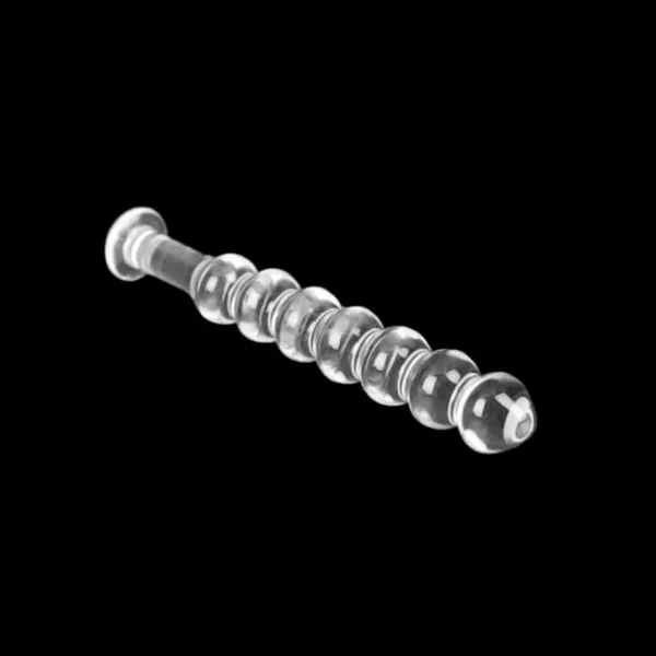 Pleasure Glass Crystal Beaded Dildo