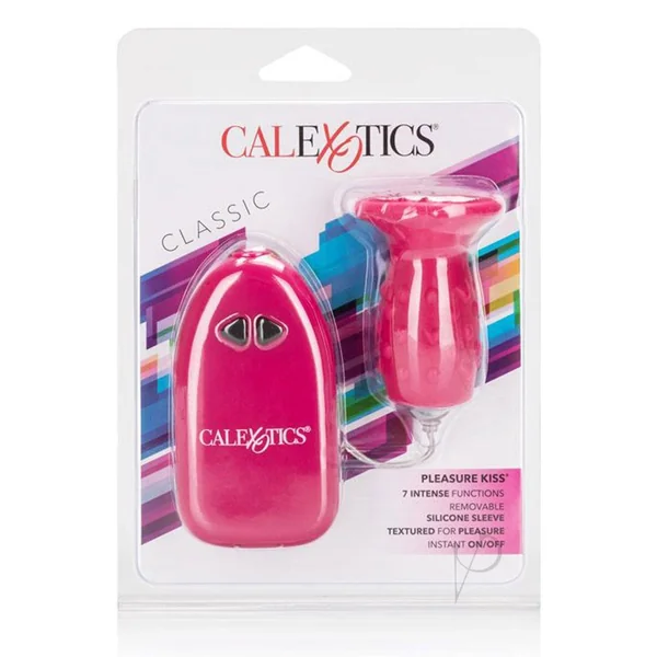 Pleasure Kiss Massager with With Remote Control - Pink