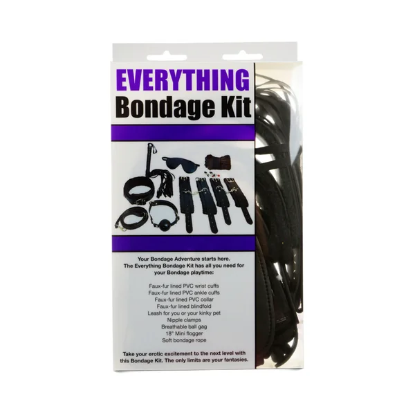 Ple'sur 12-piece Everything Bondage Kit Black