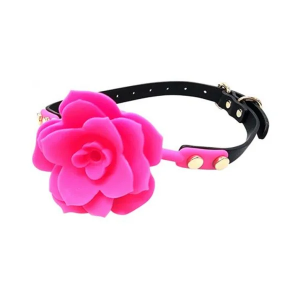 Ple'sur Flower Ball Gag Breathable Silicone Pink