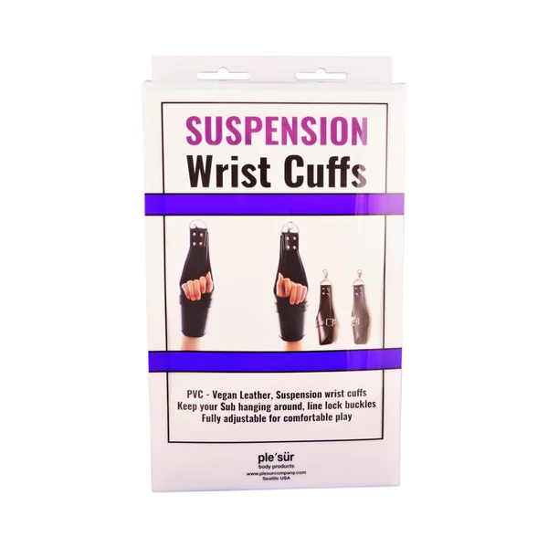 Ple'sur Pvc Locking Cuff Suspension Restraints Black