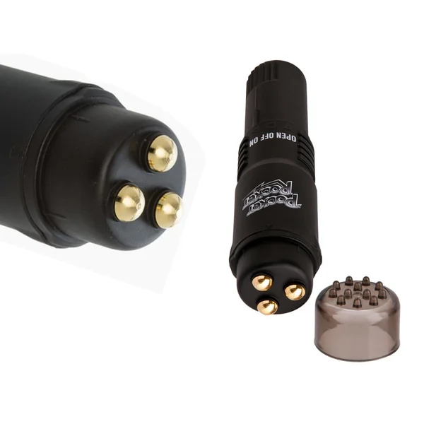 Pocket Rocket Limited Edition Mini Clitoral Vibrator Velvet Touch Black