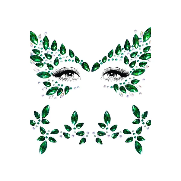 Poison Adhesive Face Jewels Sticker