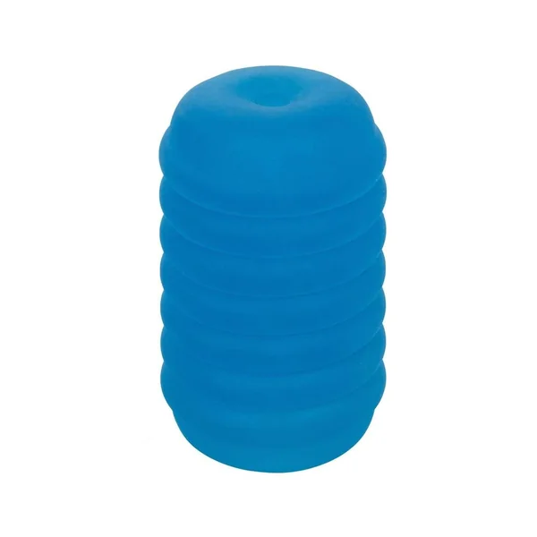 Pop Sock Ribbed Stroker – Blue