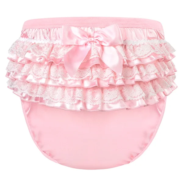 Pretty in Pink Satin Adult Training Pants