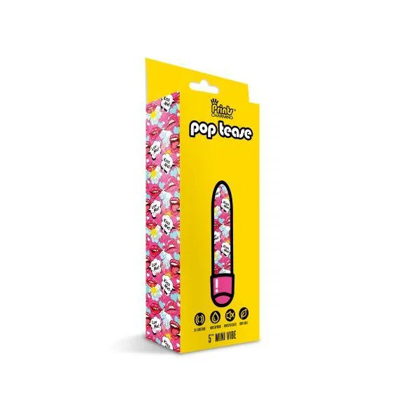Prints Charming Pop Tease 5in Mini Vibe Kiss Me Pink