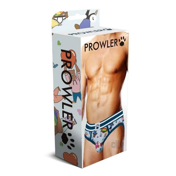 Prowler Bears W/hearts Brief Lg Blu