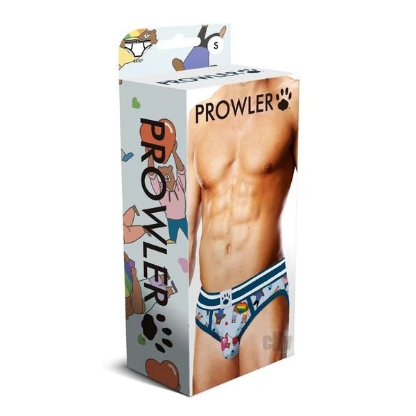 Prowler Bears W/hearts Brief Sm Blu