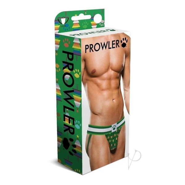 Prowler Christmas Tree Jock - Extra Small - Green/Rainbow