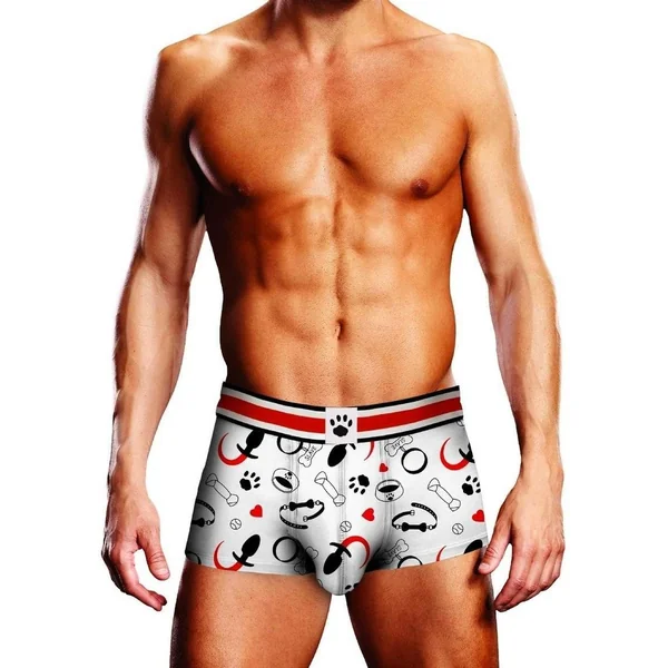 Prowler Puppie Print Trunk - White/Black