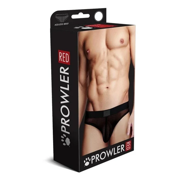 Prowler Red Ass Less Brief Blk XL