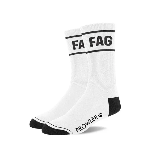 Prowler RED Fag Socks - White/Black