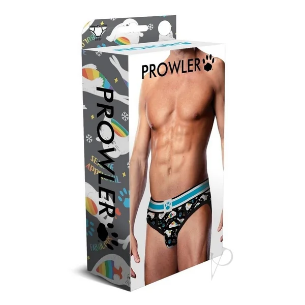 Prowler Seals Brief - Large - Black/Rainbows
