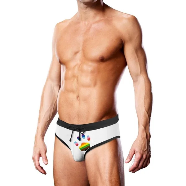 Prowler Swim Wht Oversize Paw Brief Sexy Mens Underwear