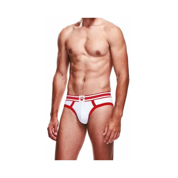 Prowler White/red Brief