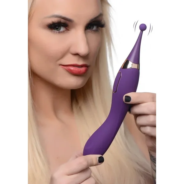 Pulsing G-spot Pinpoint Silicone Vibrator with Attachments