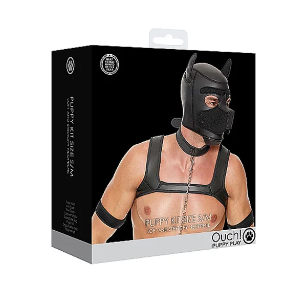 Puppy Play Neoprene Puppy Kit L/xl Black