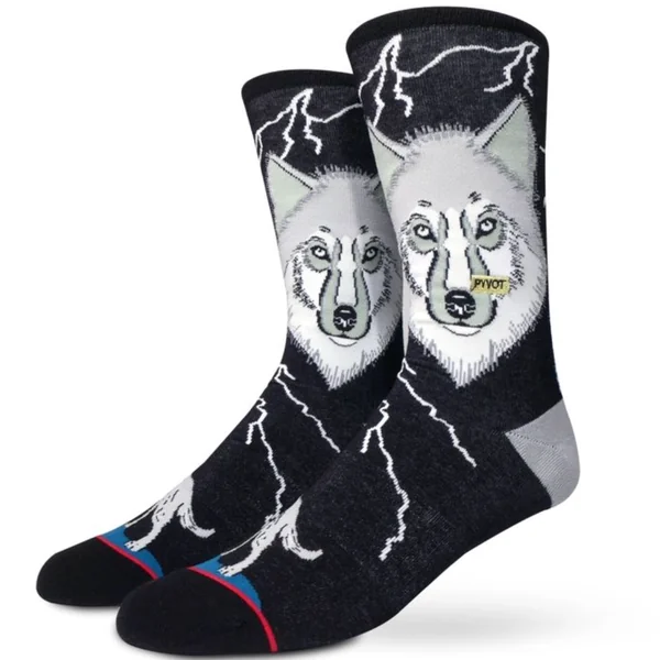 Pyvot Printed Socks-Wolf Pack*