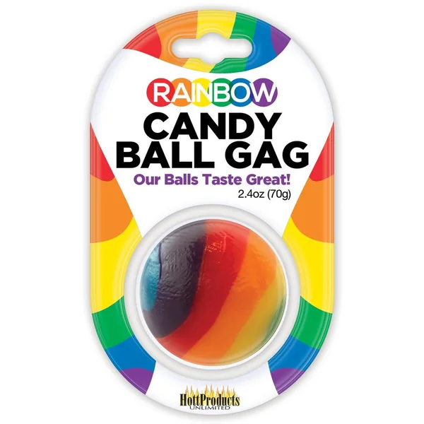 Rainbow Candy Ball Gag Assorted Flavor Assorted Color