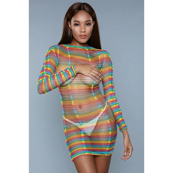 Rainbow Cut Out Dress