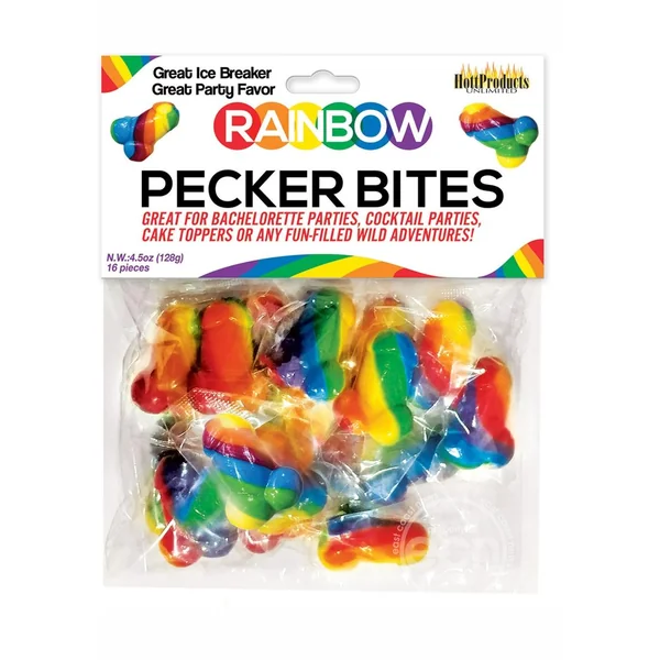 Rainbow Pecker Bites - Hard Candy Fruit Flavor