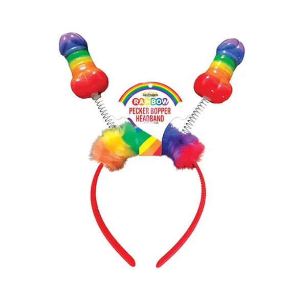 Rainbow Pecker Bopper Headband
