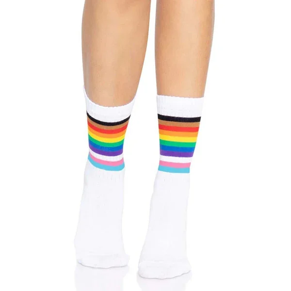 Rainbow Pride Crew Socks One Size