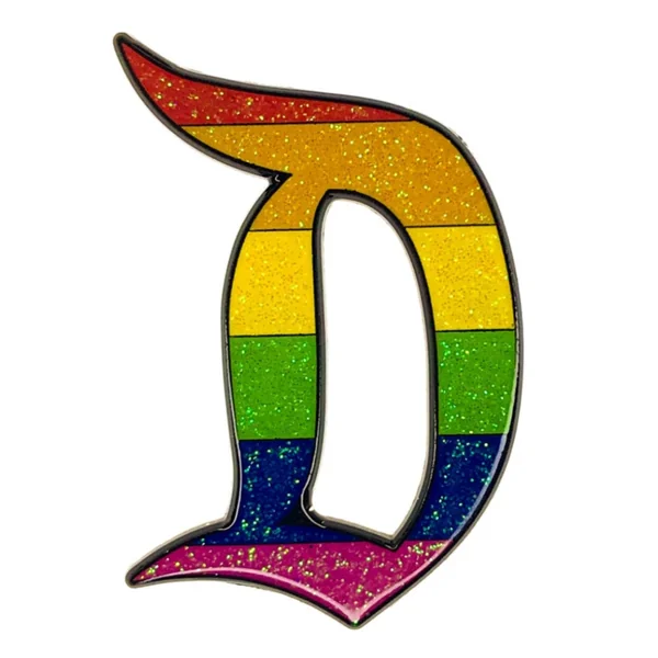 Rainbow Pride Disney-Inspired "D" Enamel Pin