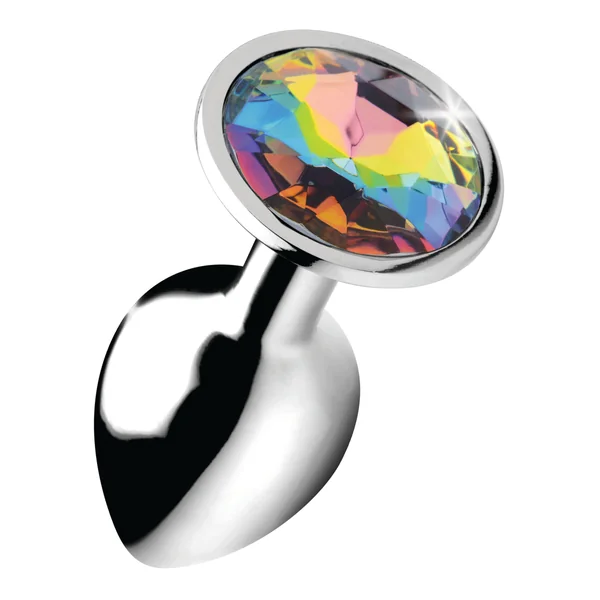 Rainbow Prism Gem Small Anal Plug for Colorful Intimate Play