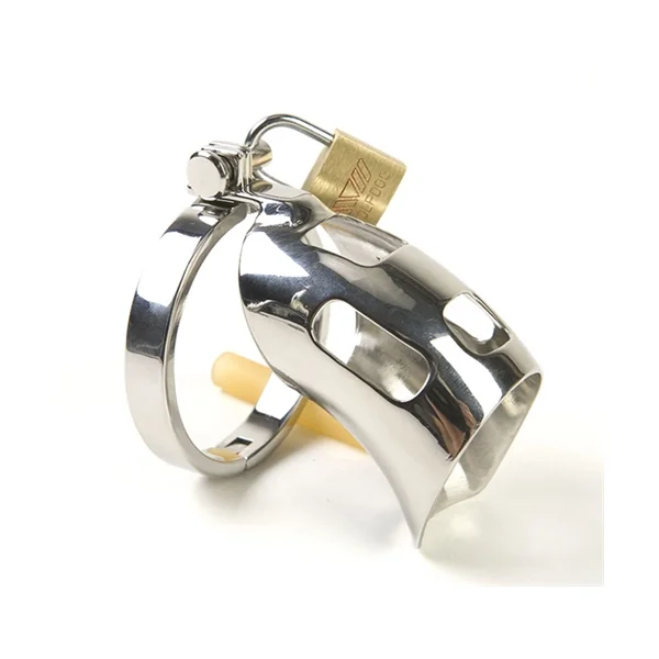 Rapture Stainless Steel Cock Cage With Urethral Probe