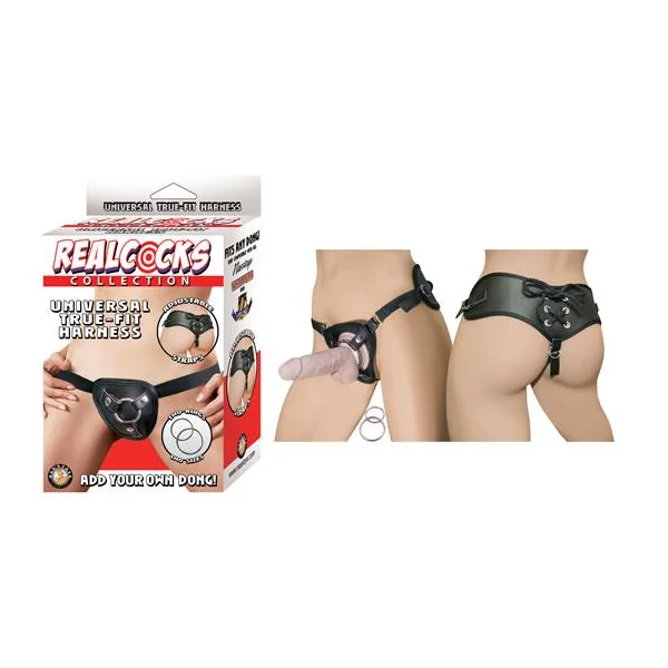 Real Cocks Universal True Fit Harness Black