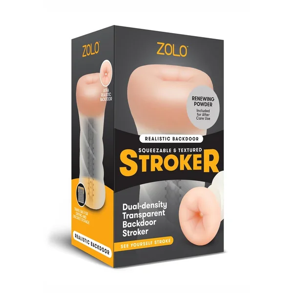 Realistic Backdoor Squeezable and Textured Stroker