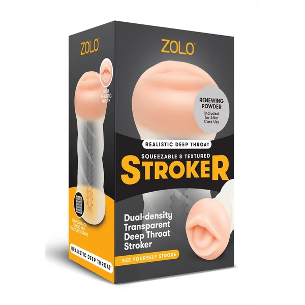 Realistic Deep Throat Squeezable & Textured Stroker