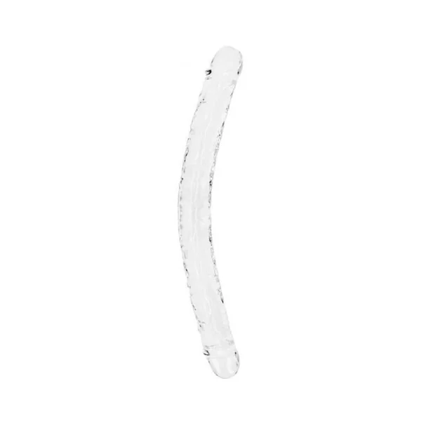 Realrock Crystal Clear Double Dong 18 In. Dual-ended Dildo