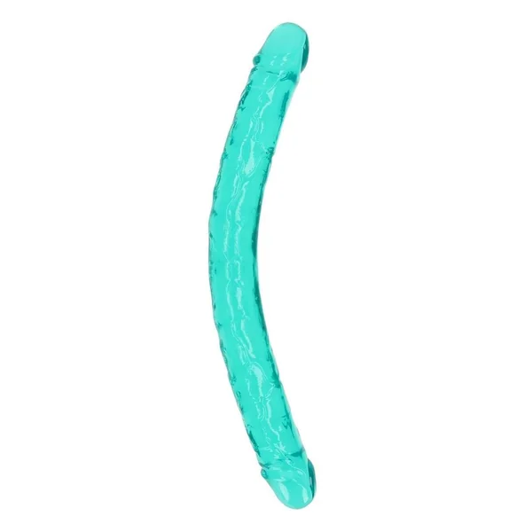 RealRock Crystal Clear Double Dong 18in – Turquoise