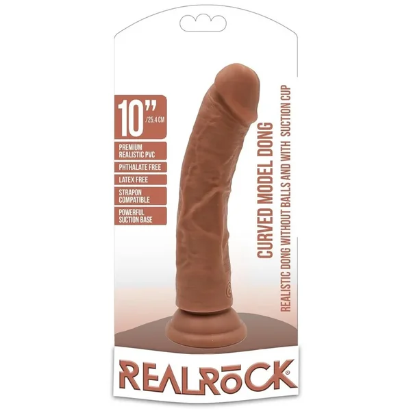 Realrock Curved Realistic Dildo with Suction Cup