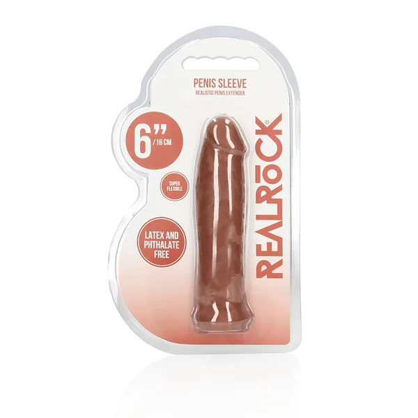 RealRock Realistic 6 inches Penis Sleeve Extender Tan
