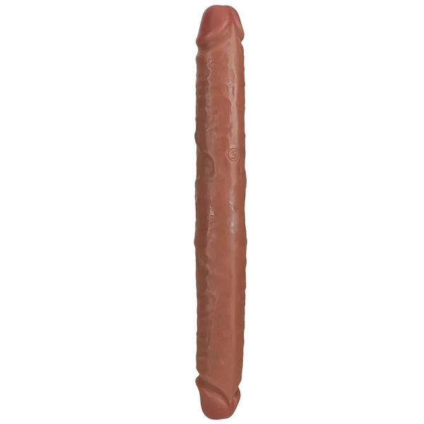 RealRock Realistic Skin Thick Double Ended Dong 14in – Caramel
