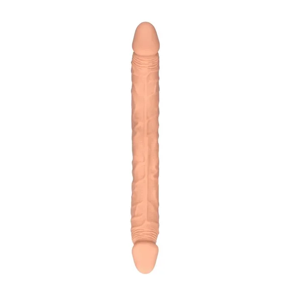 RealRock Skin Realistic Double Dildo 18in – Vanilla