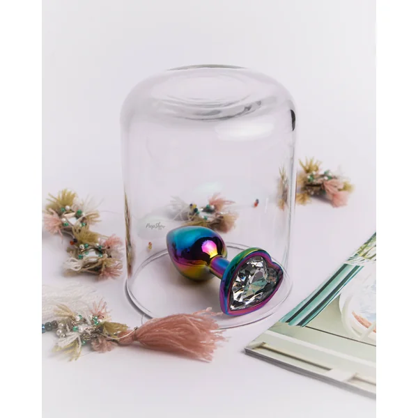 Rear Assets Multi-Color + Gem Heart Anal Plug by NS