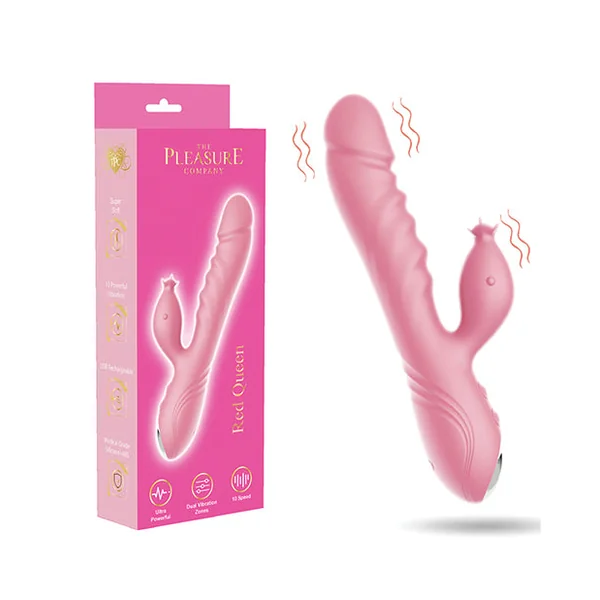 Red Queen Tickler Rabbit Vibe - Pink