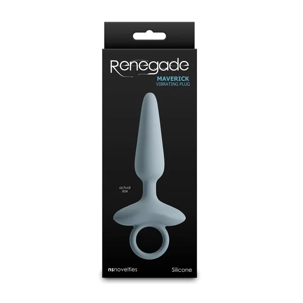 Renegade Maverick Rechargeable Silicone Anal Plug - Gray