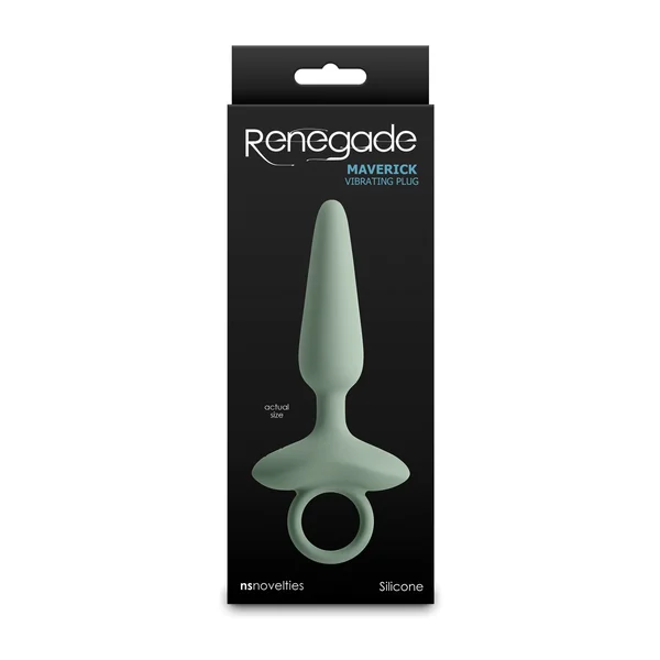 Renegade Maverick Rechargeable Silicone Anal Plug - Green